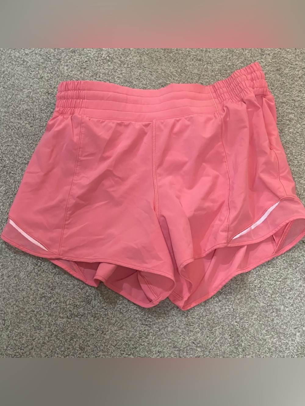 lululemon athletica Coral-Pink Hotty Hot High Rise 2.5” inseam Run Shorts